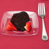 10 Pack 5.5" Square Plastic Clear Dessert Plates