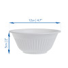 100 Pack 10oz Party Bowls Disposable Eco-Friendly and Sturdy Cornstarch Bowls - Compostable and Microwave Safe