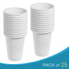 100 Pack Eco-Friendly 12oz (340ml) Cornstarch Cups - Disposable & Compostable and Versatile