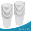 100 Pack Eco-Friendly 16oz (473ml) Wide Cornstarch Cups - Disposable & Compostable and Versatile