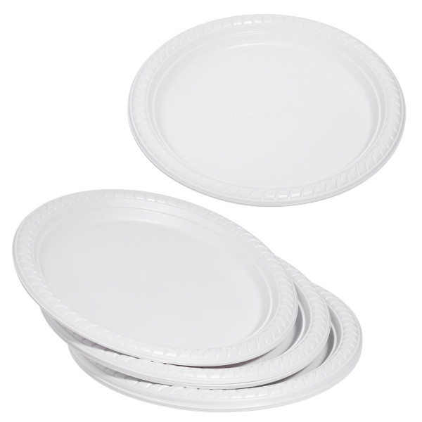 Black and white disposable plates hotsell