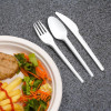 150pcs Cutlery Set White Biodegradable CPLA Spoons Forks & Knives