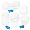 36 Pcs Food Storage/Deli Plastic Containers with Lids Combo Pack