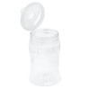 450ml Clear Round Plastic Sweet Jars with Victorian Style Lids