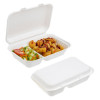 50 Pack 2.5x9.75" Food Storage/Takeaway Hinged Clamshell Containers