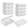 50 Pack 2.5x9.75" Food Storage/Takeaway Hinged Clamshell Containers