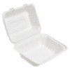 50 Pack 9x6" Food Storage/Takeaway Hinged Clamshell Containers