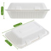 50 Pack 9x6" Food Storage/Takeaway Hinged Clamshell Containers