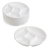 50 Pack Bagasse Compartment Party Platters/Trays