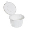 50 Pack Eco-Friendly 16oz (473ml) Cornstarch Bowls with Lids - Compostable and Versatile