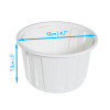 50 Pack Eco-Friendly 16oz (473ml) Cornstarch Bowls with Lids - Compostable and Versatile