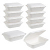 50 Pack 7x5" Food Storage/Takeaway Hinged Clamshell Containers