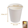 50 Pack White 10oz Single Wall Paper Cups for Hot and Cold Drinks