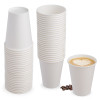 50 Pack White 12oz Single Wall Paper Cups for Hot and Cold Drinks