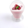 6 Pack Elegant Plastic Dessert 6oz Cups with Dome Lids