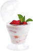 6 Pack Elegant Plastic Dessert 6oz Cups with Dome Lids