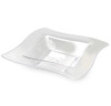 10 Pack 12oz Square Wavy Clear Plastic Soup Bowl