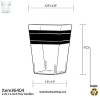 10 Pack 4oz Plastic Dessert Cups/Pots with Lids