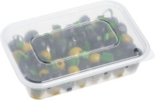 10 Pack 500ml Rectangular Plastic Containers with Lids