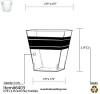 10 Pack 5.4oz Plastic Dessert Cups/Pots with Lids