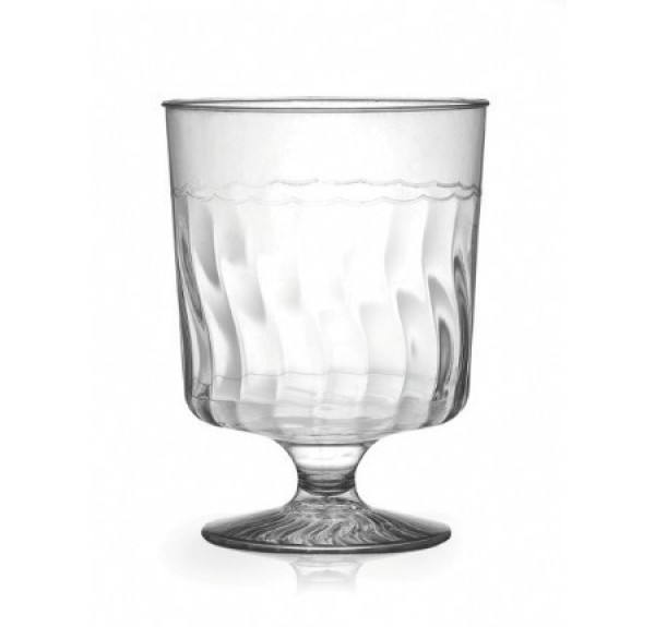 10 Pack 5.5oz Plastic Wine Glasses - Wine Cups