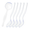 10 Pack 7.5" Clear Plastic Serving Spoons