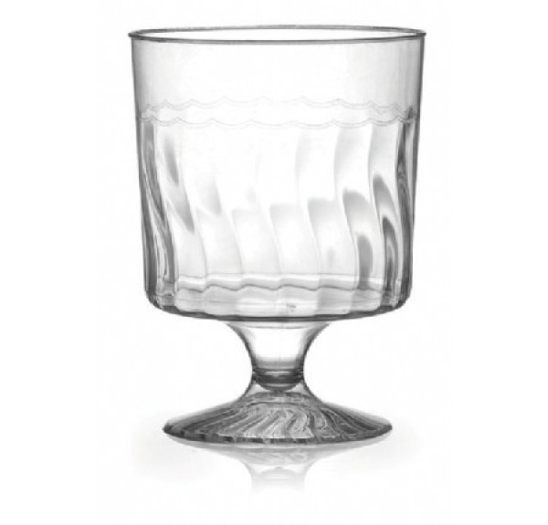 10 Pack 8oz Plastic Wine Glasses - Wine Cups