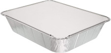 10 Pack Deep Rectangular 9" x 13" Aluminium Foil Container Trays with Lids