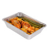 10 Pack Rectangular 1 Litre Aluminium Foil Container Trays with Lids