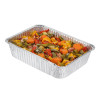 10 Pack Rectangular 2 Litre Aluminium Foil Container Trays with Lids