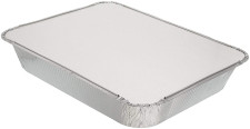 10 Pack Rectangular 9" x 13" Aluminium Foil Container Trays with Lids