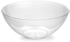 100 oz Clear Round Solid Plastic Serving Bowls