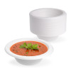 100 Pack 12oz White Lightweight Plastic Soup/Party  Bowls