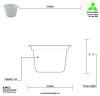 100 Pack Bagasse Portion Cup -Choose Size-