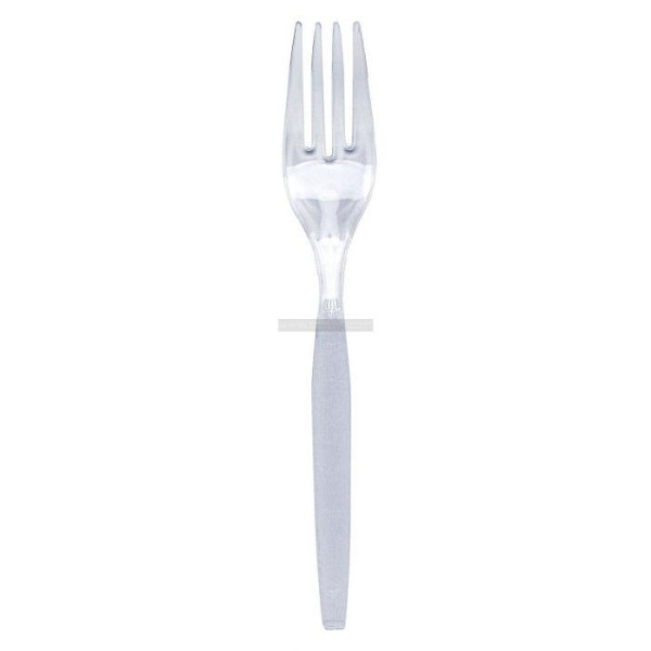 100 Pack Clear Plastic Forks
