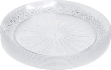 12 Pack 10" Clear Designed Dinner Plates