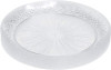 12 Pack 10" Clear Designed Dinner Plates