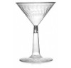 12 Pack 6oz Plastic Martini Cocktail Glasses