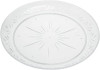 12 Pack 7" Clear Designed Salad Plates