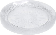 12 Pack 9" Clear Designed Dinner Plates