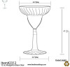 12 Pack Plastic Margarita Cocktail Glasses 12oz