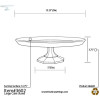 13.75" Cake Stand Clear