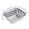 15 Pack Mini Portion Foil Pans Trays with Lids