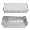 15 Pack Rectangular 30.6 x 20.6 x 4.5cm  Foil Pans Trays with Lids