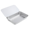 15 Pack Rectangular 30.6 x 20.6 x 4.5cm  Foil Pans Trays with Lids