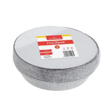 15 Pack 9" Round Foil Pans Trays with Lids