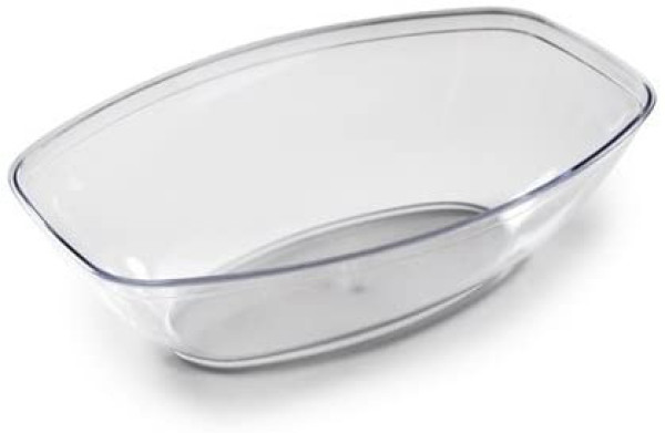1.8 Litre Clear Rectangular Plastic Serving Bowls