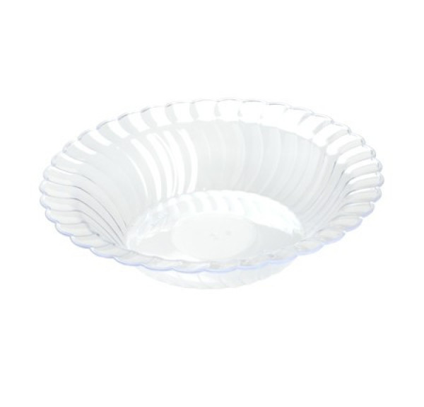 18 Pack 12oz Round Plastic Clear Soup Bowls