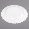 18 Pack 7.5" Round Plastic White Dessert Plates