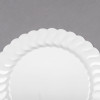 18 Pack 7.5" Round Plastic White Dessert Plates